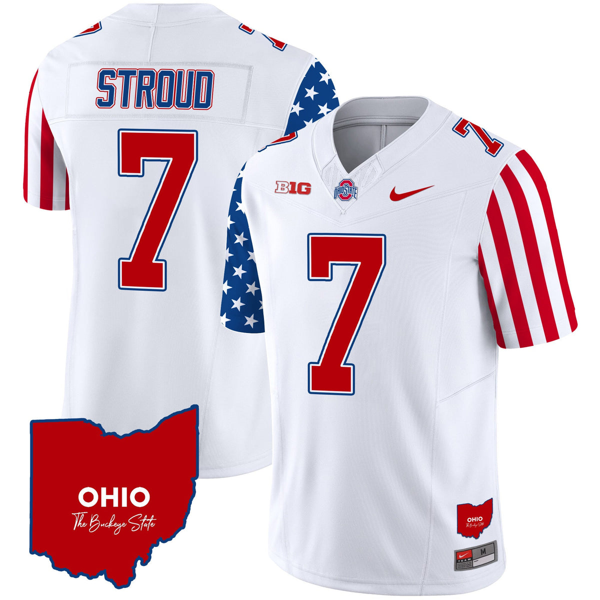 Men's Ohio State Buckeyes American Style Vapor Limited Jersey - All Stitched - image 4
