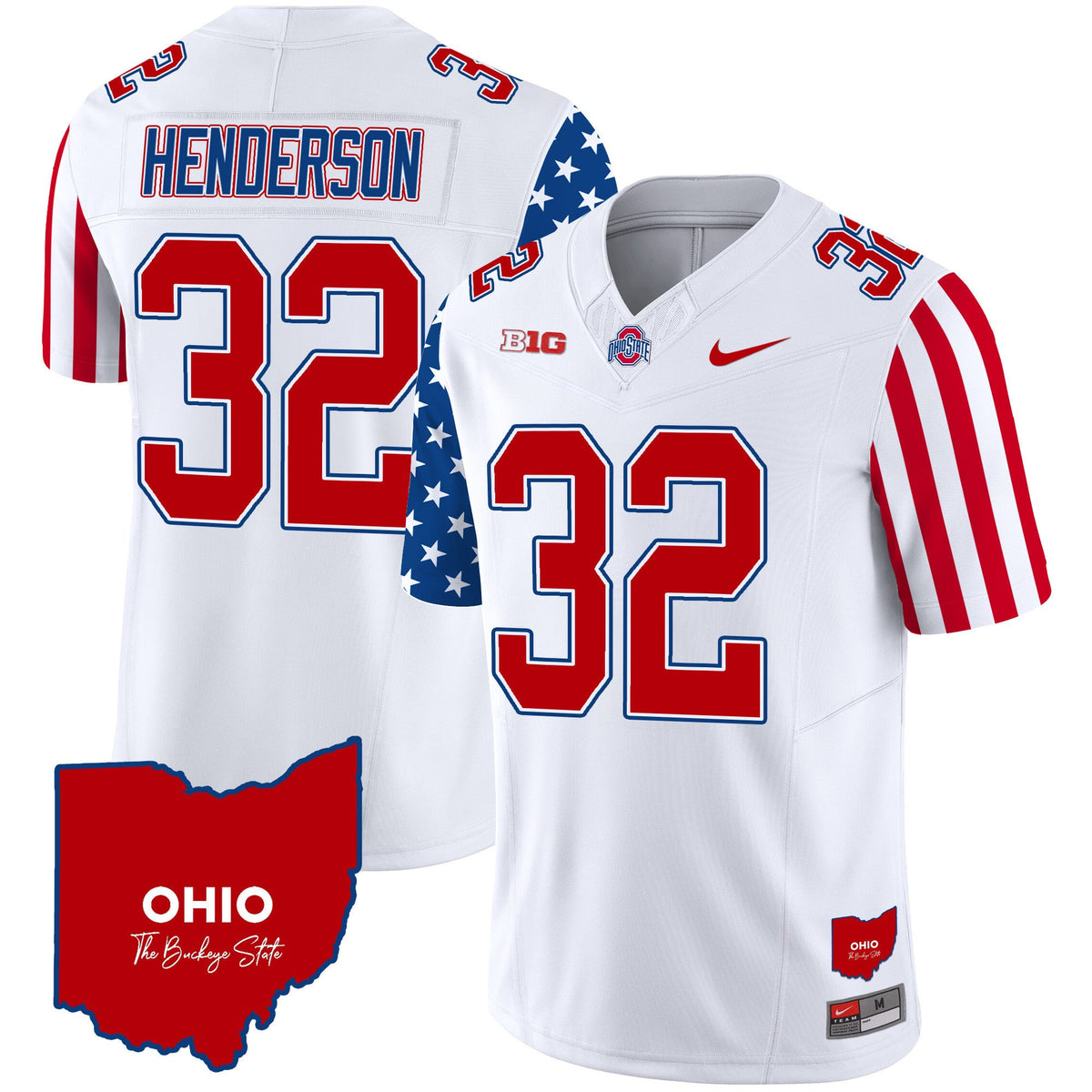 Men's Ohio State Buckeyes American Style Vapor Limited Jersey - All Stitched - image 5