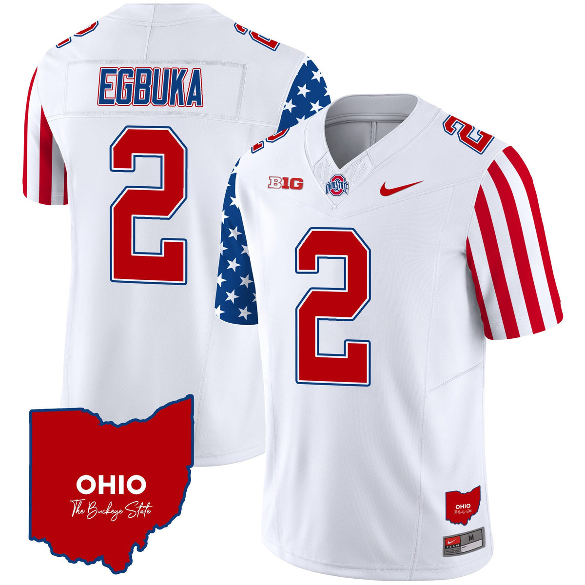 Men's Ohio State Buckeyes American Style Vapor Limited Jersey - All Stitched - image 6