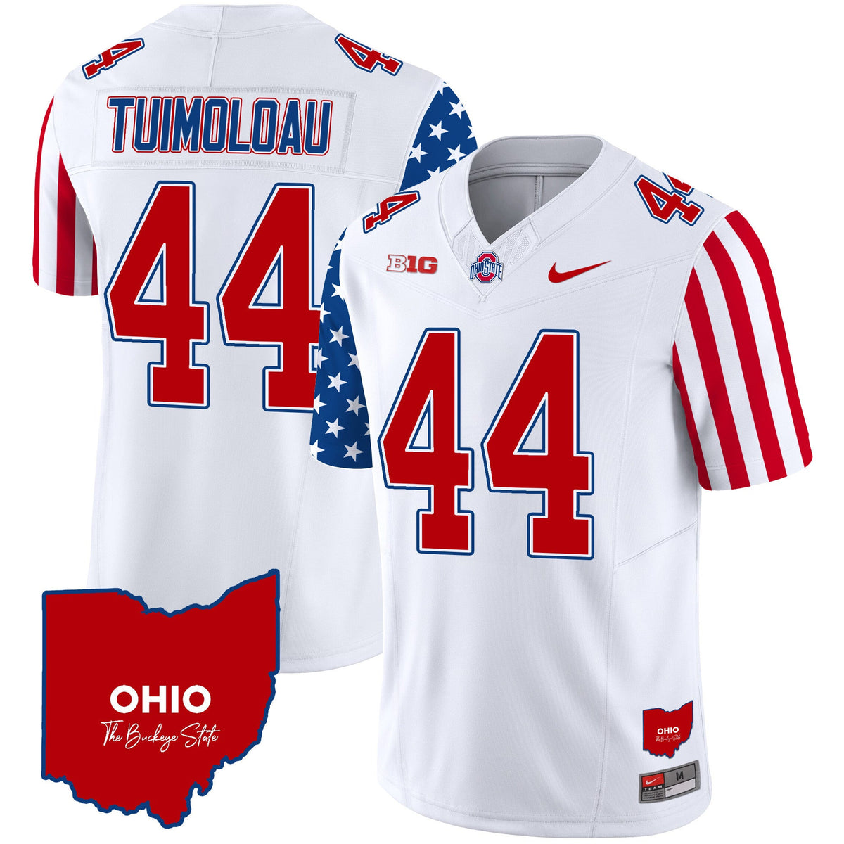Men's Ohio State Buckeyes American Style Vapor Limited Jersey - All Stitched - image 8