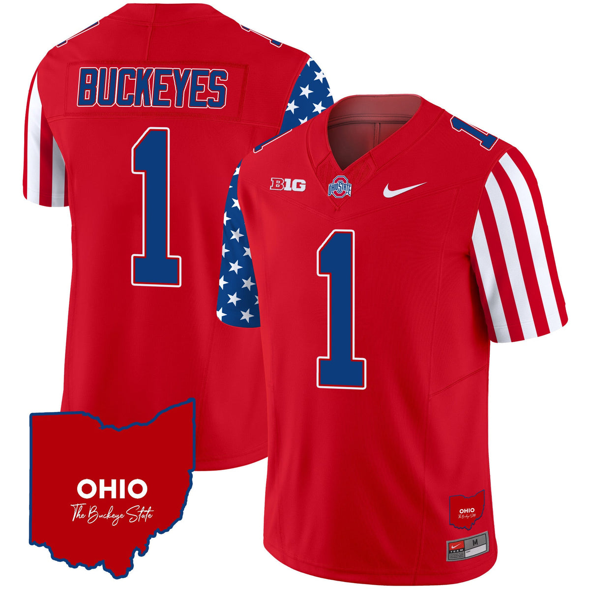 Men's Ohio State Buckeyes American Style Vapor Limited Jersey - All Stitched - image 11
