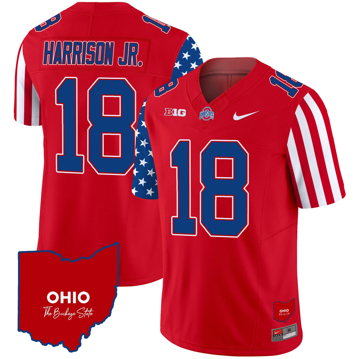 Men's Ohio State Buckeyes American Style Vapor Limited Jersey - All Stitched - image 12