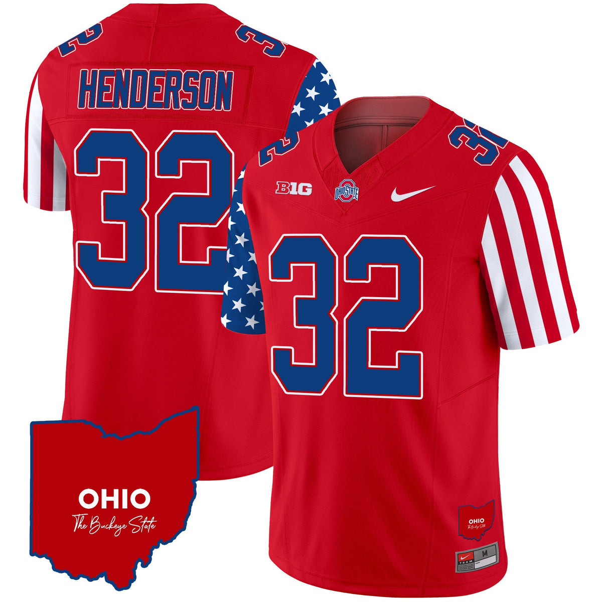 Men's Ohio State Buckeyes American Style Vapor Limited Jersey - All Stitched - image 14