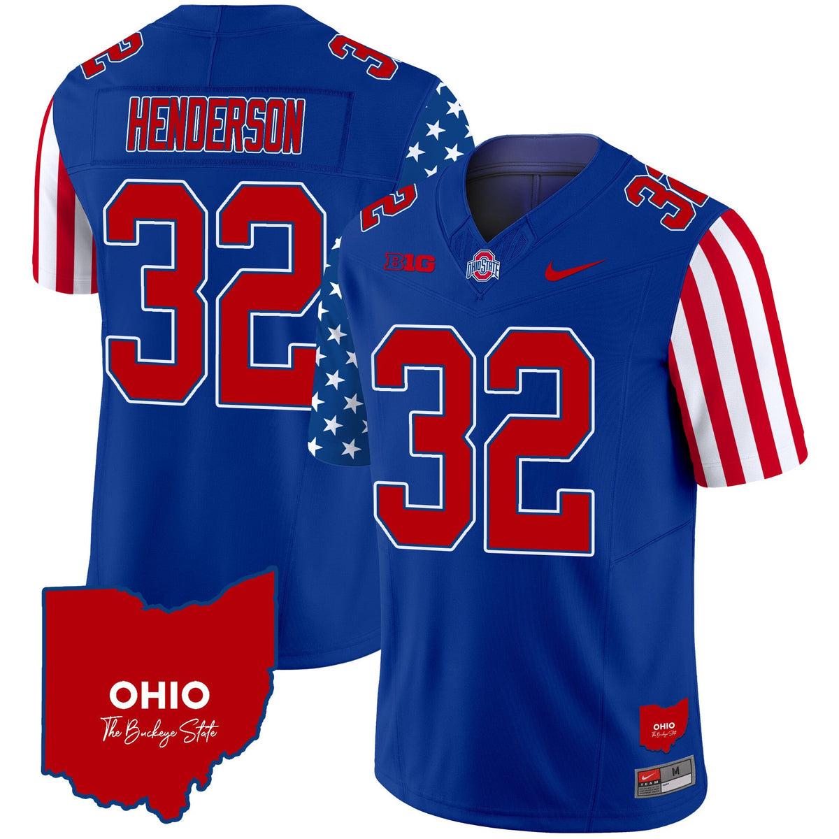Men's Ohio State Buckeyes American Style Vapor Limited Jersey - All Stitched - image 23