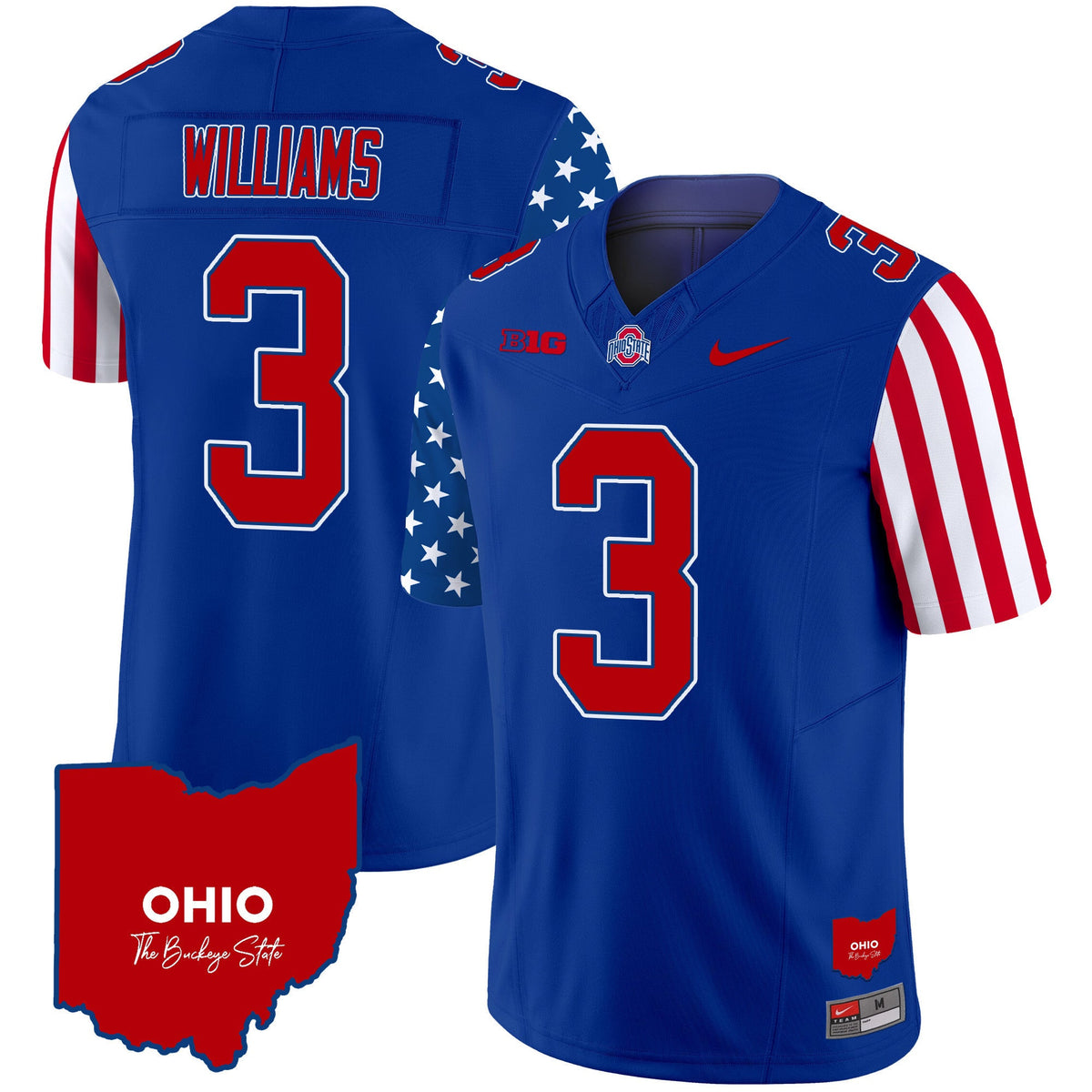 Men's Ohio State Buckeyes American Style Vapor Limited Jersey - All Stitched - image 25