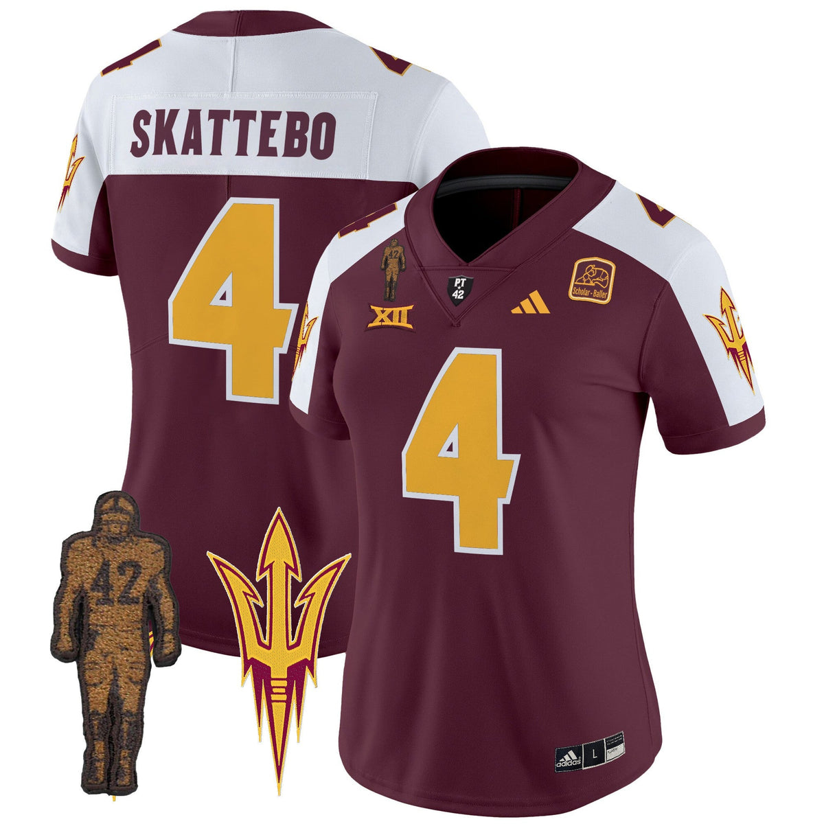 Women's Arizona State Sun Devils 2024 Pat Tillman Honoring Patch Vapor Limited Jersey - All Stitched - image 2