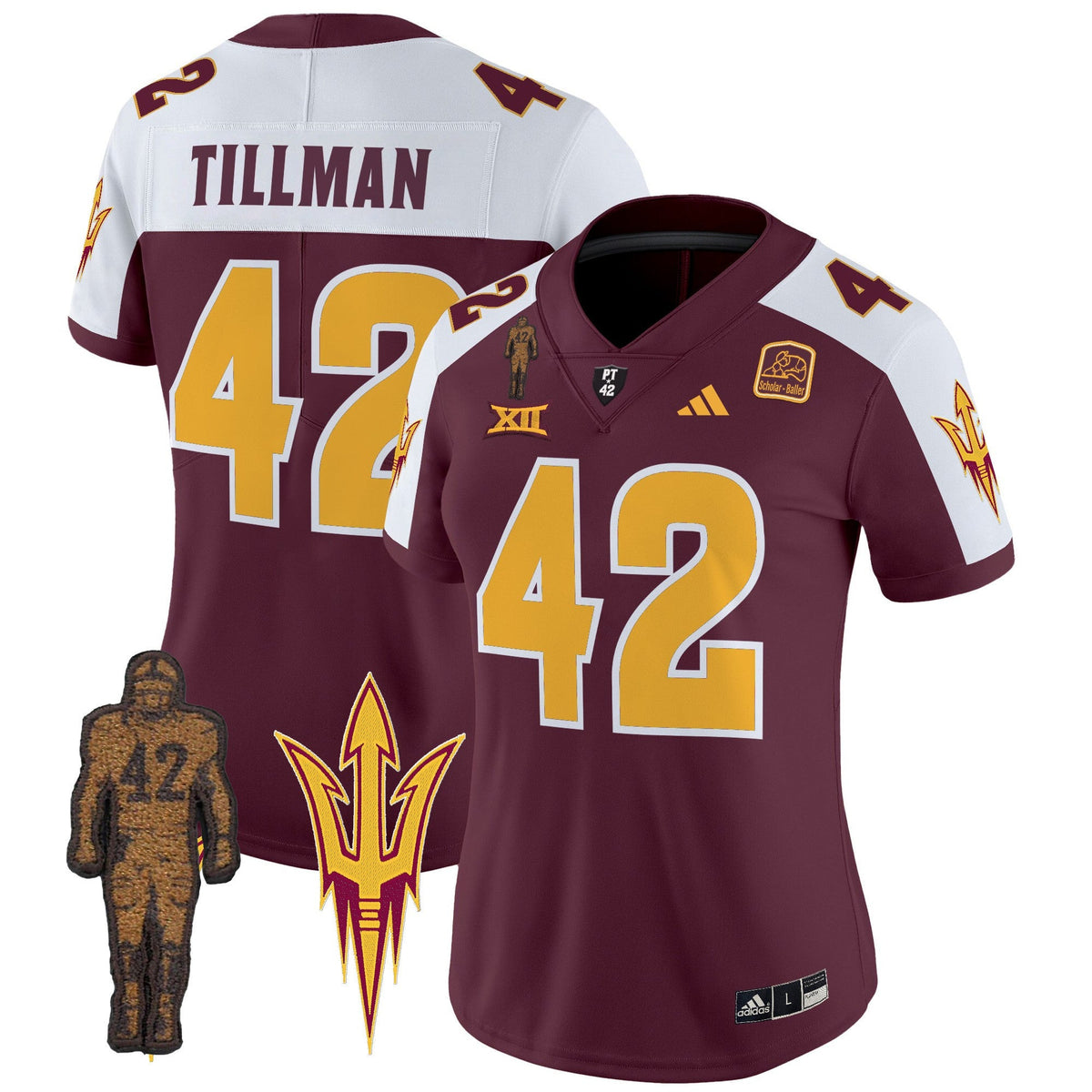 Women's Arizona State Sun Devils 2024 Pat Tillman Honoring Patch Vapor Limited Jersey - All Stitched - image 6