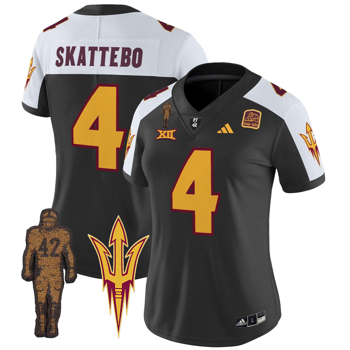 Women's Arizona State Sun Devils 2024 Pat Tillman Honoring Patch Vapor Limited Jersey - All Stitched - image 10