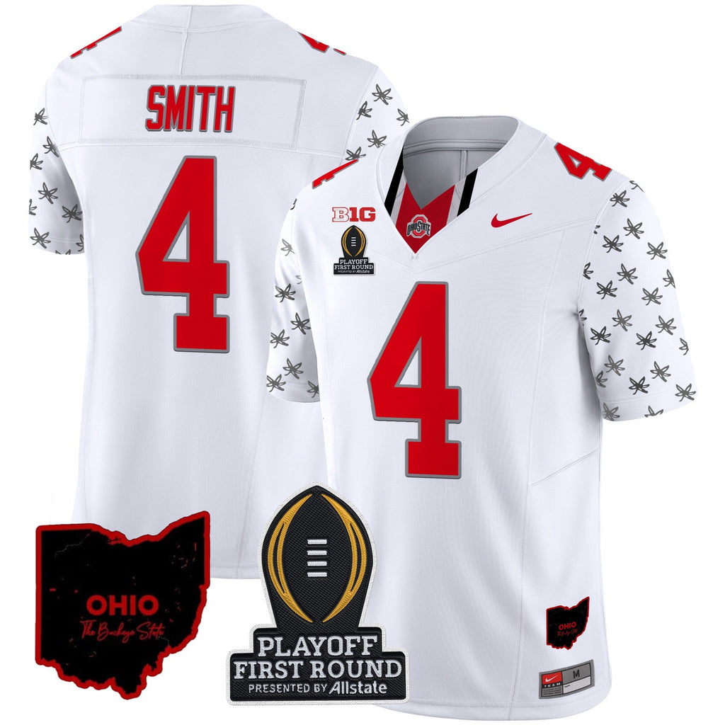 Men's Ohio State Buckeyes 2024 Playoff First Round Patch Vapor Limited Jersey - All Stitched - image 12