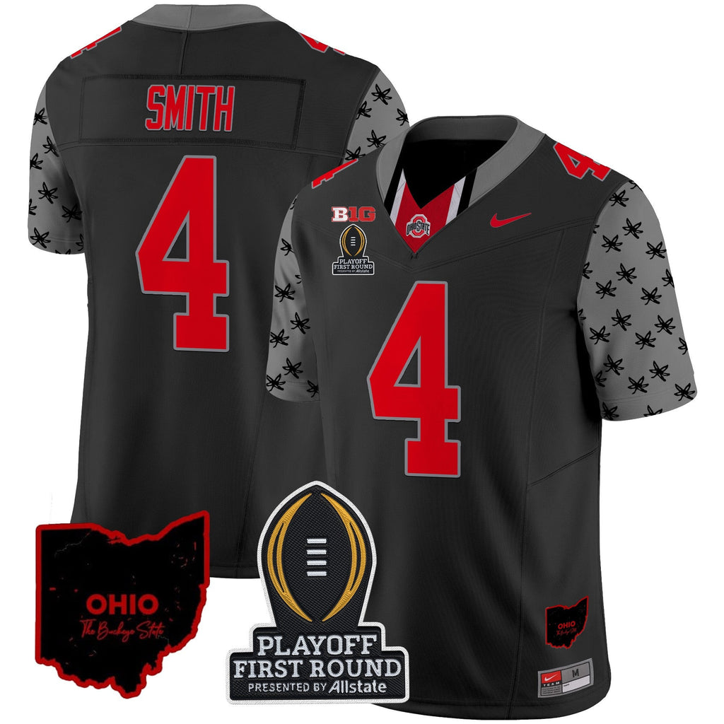 Men's Ohio State Buckeyes 2024 Playoff First Round Patch Vapor Limited Jersey - All Stitched - image 21