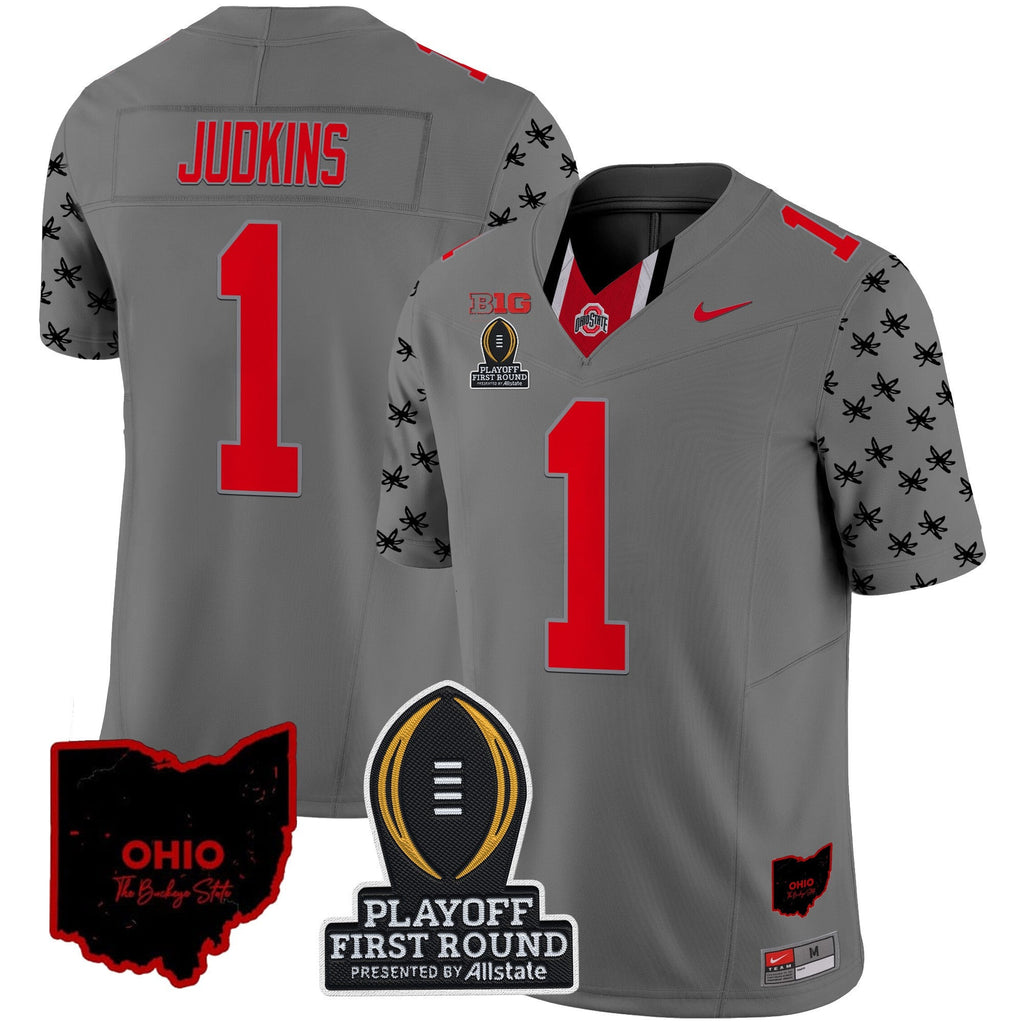 Men's Ohio State Buckeyes 2024 Playoff First Round Patch Vapor Limited Jersey - All Stitched - image 29