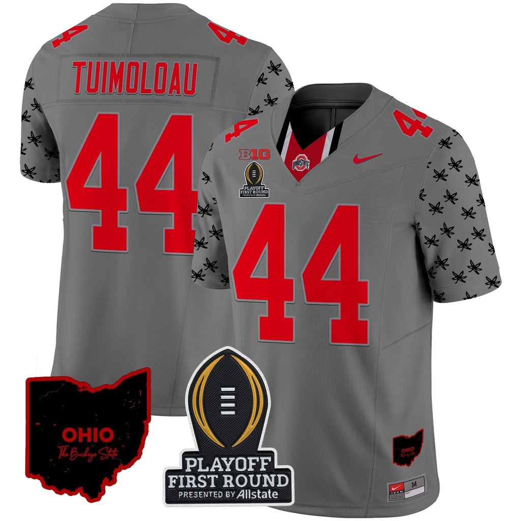 Men's Ohio State Buckeyes 2024 Playoff First Round Patch Vapor Limited Jersey - All Stitched - image 32