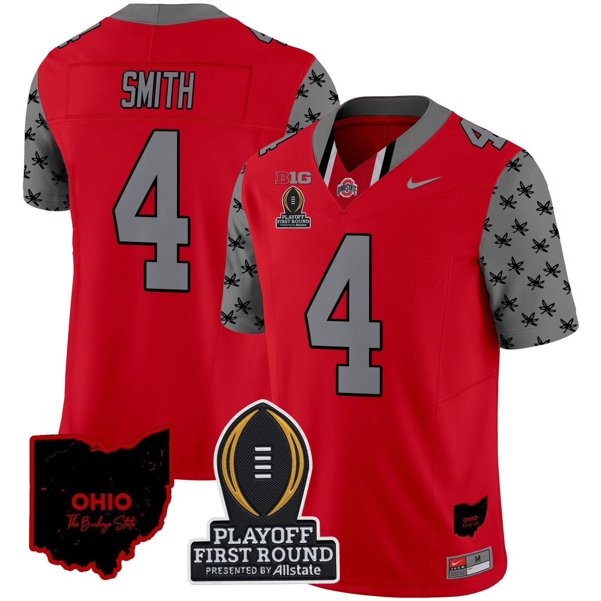 Men's Ohio State Buckeyes 2024 Playoff First Round Patch Vapor Limited Jersey - All Stitched - image 39