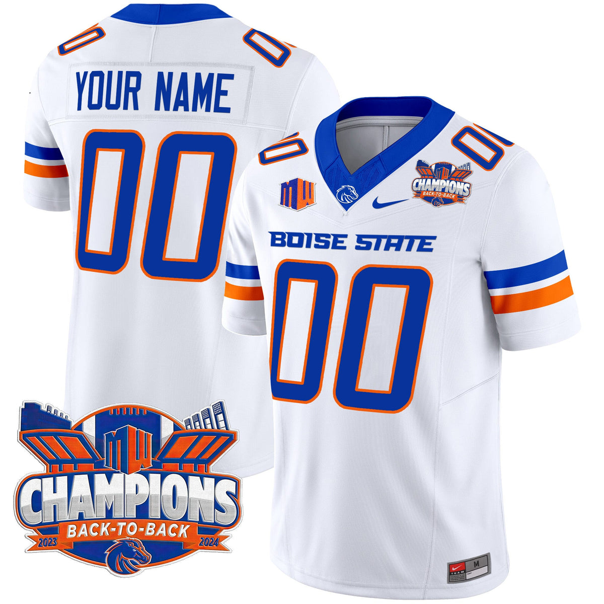 Boise State Broncos 2024 Back To Back Champions Vapor Limited Custom Jersey - All Stitched - image 5