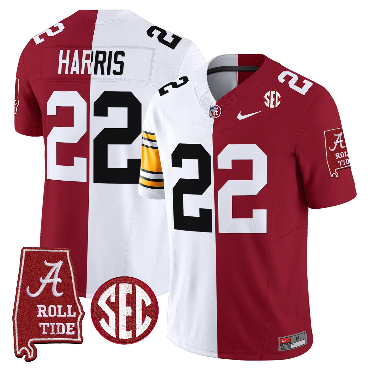 Alabama Crimson Tide Split Vapor Limited Jersey - All Stitched - image 3