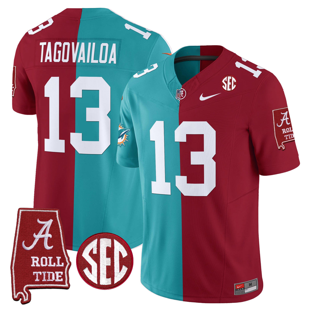 Alabama Crimson Tide Split Vapor Limited Jersey - All Stitched - image 4