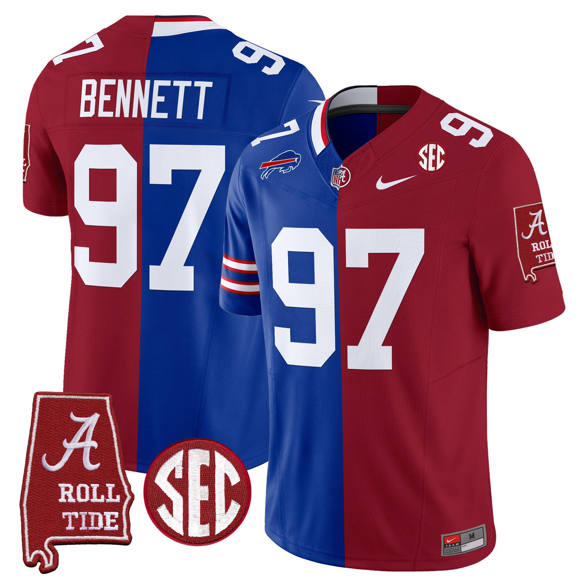 Alabama Crimson Tide Split Vapor Limited Jersey - All Stitched - image 9