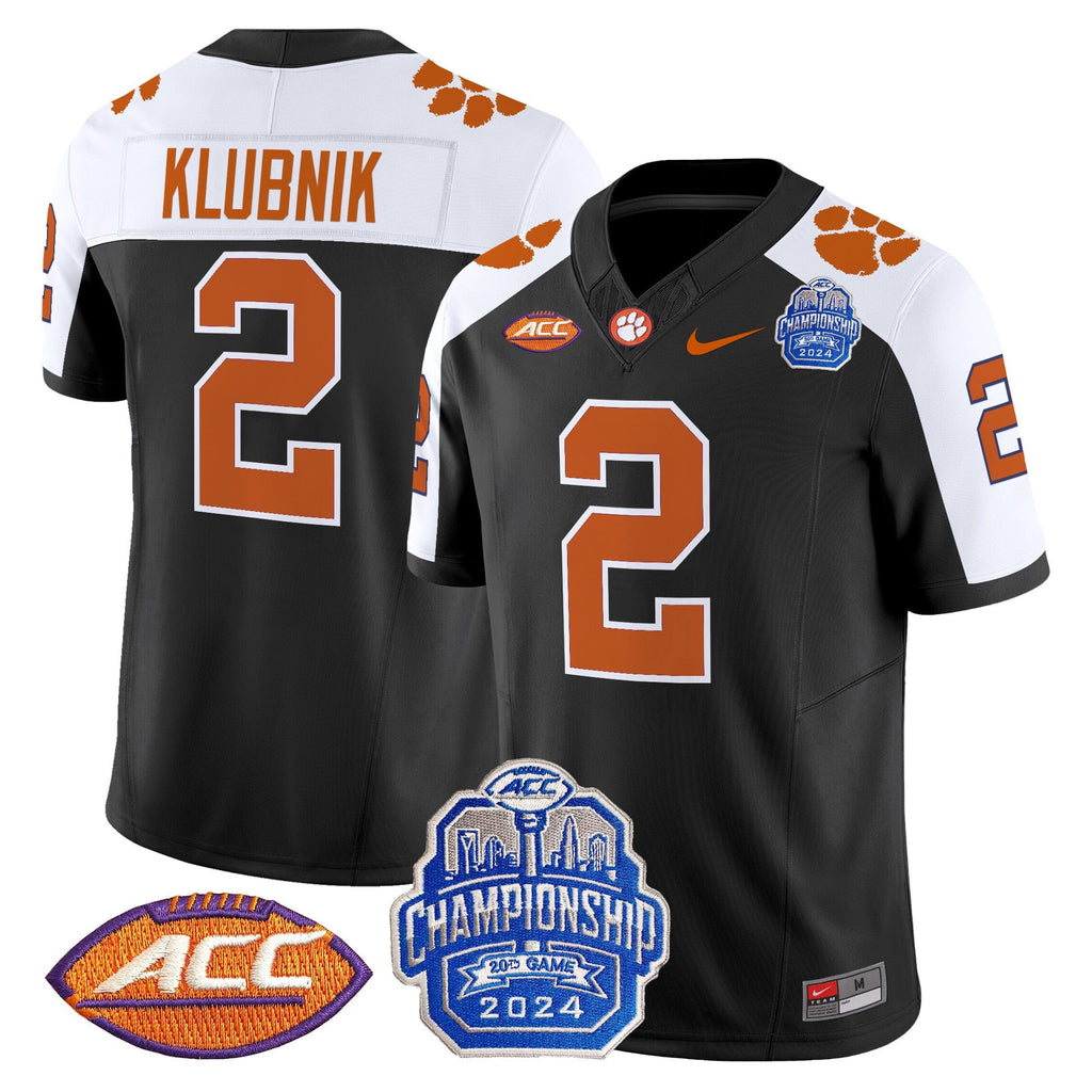 Men's Clemson Tigers 2024 ACC Championship Patch Vapor Limited Jersey - All Stitched - image 10