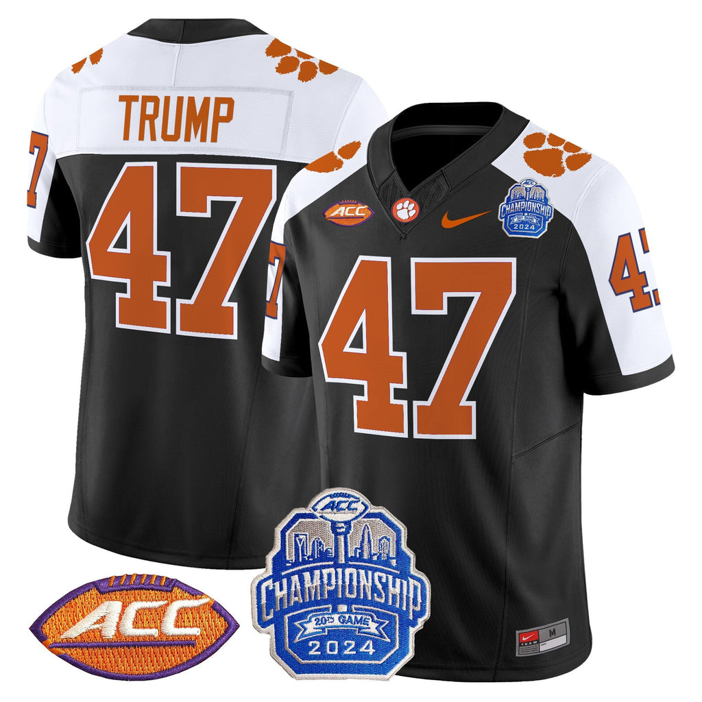 Men's Clemson Tigers 2024 ACC Championship Patch Vapor Limited Jersey - All Stitched - image 17