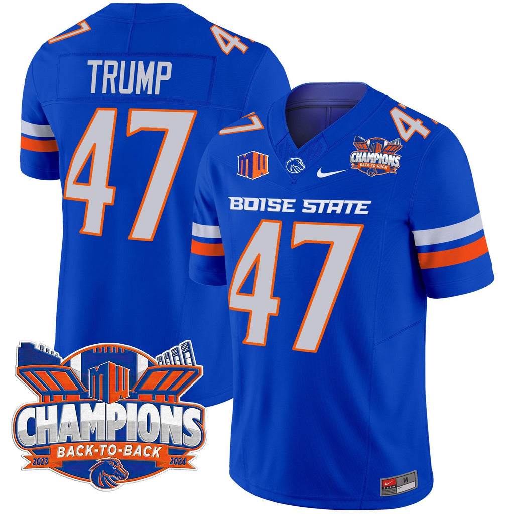 Men's Boise State Broncos 2024 Back To Back Champions Vapor Limited Jersey - All Stitched - image 26