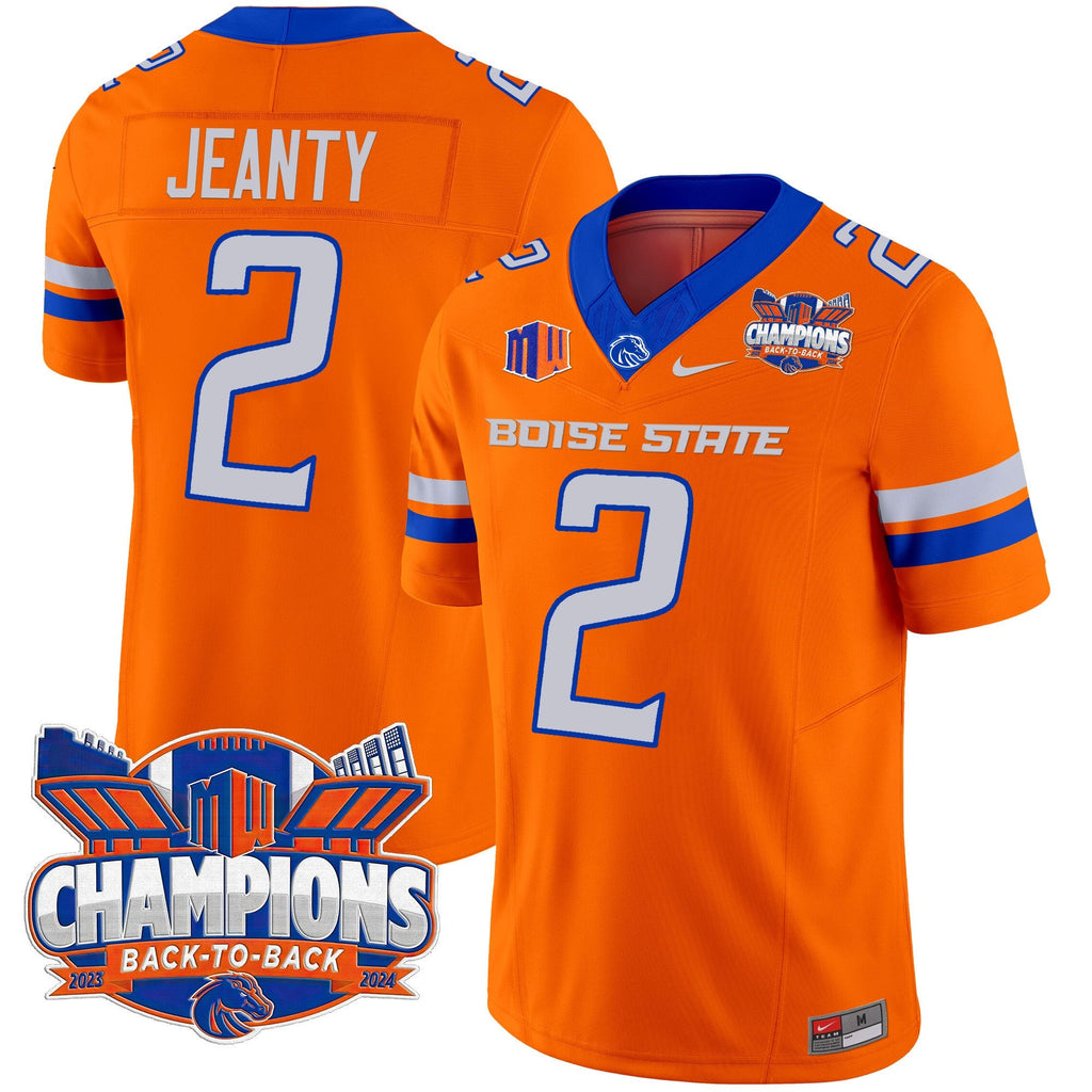 Men's Boise State Broncos 2024 Back To Back Champions Vapor Limited Jersey - All Stitched - image 28