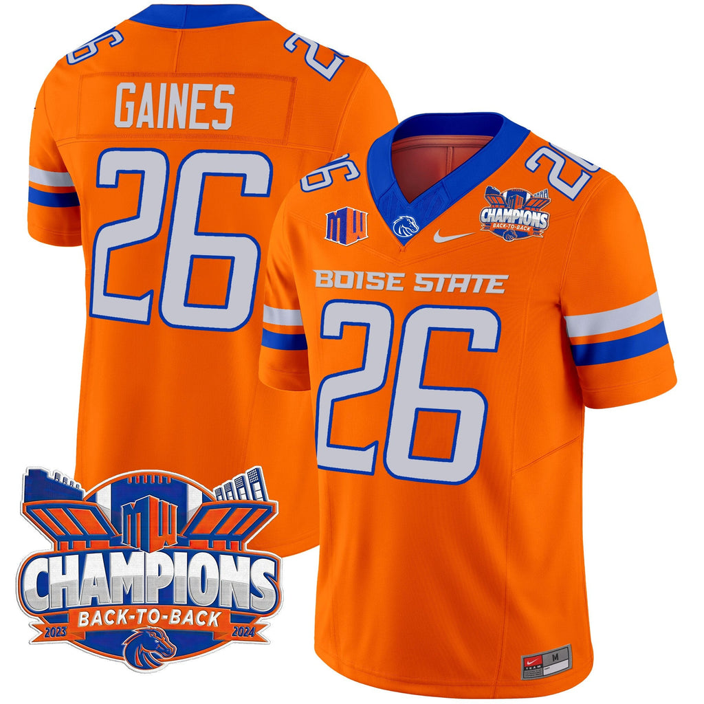Men's Boise State Broncos 2024 Back To Back Champions Vapor Limited Jersey - All Stitched - image 31