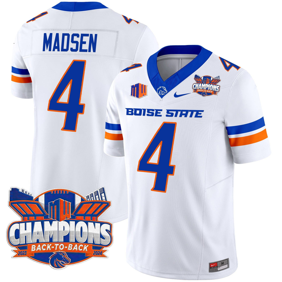 Men's Boise State Broncos 2024 Back To Back Champions Vapor Limited Jersey - All Stitched - image 38