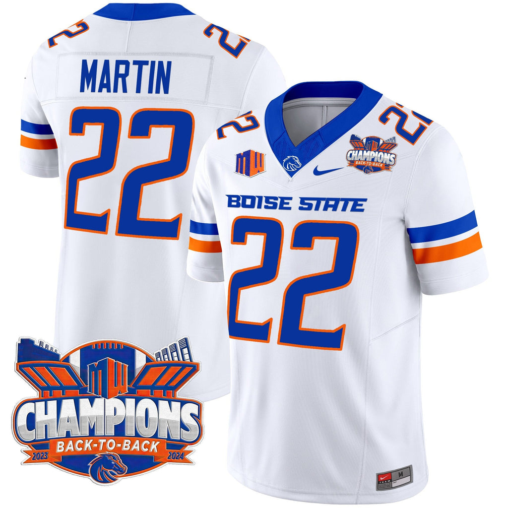 Men's Boise State Broncos 2024 Back To Back Champions Vapor Limited Jersey - All Stitched - image 42