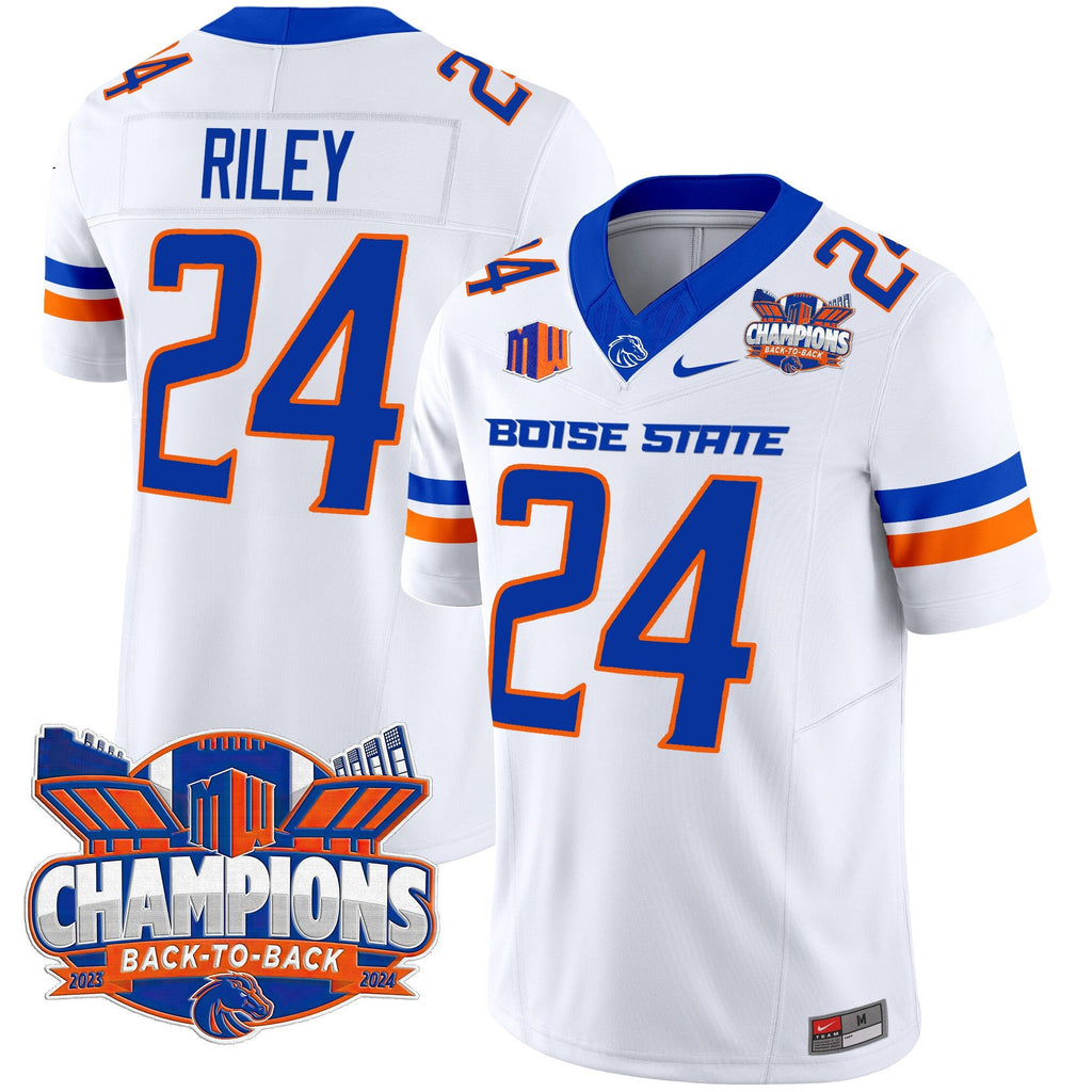 Men's Boise State Broncos 2024 Back To Back Champions Vapor Limited Jersey - All Stitched - image 43
