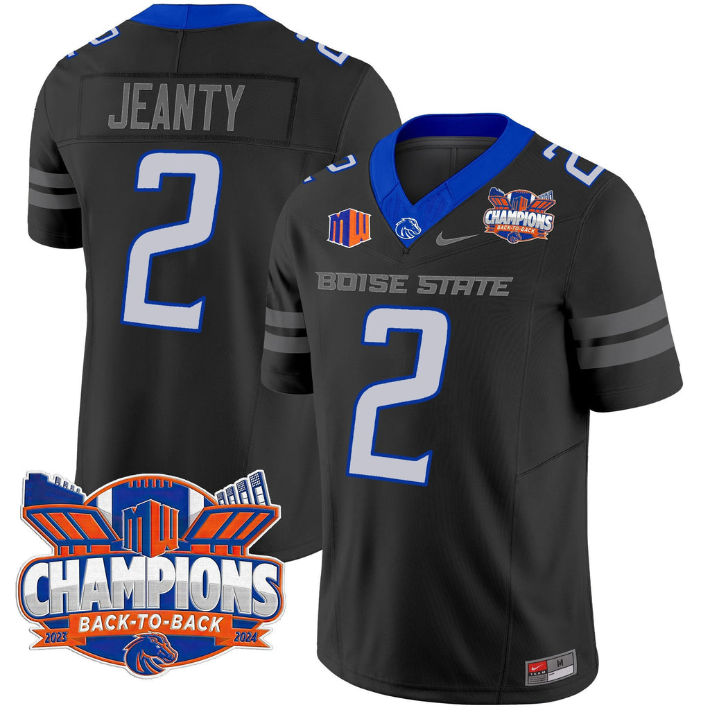 Men's Boise State Broncos 2024 Back To Back Champions Vapor Limited Jersey - All Stitched - image 46
