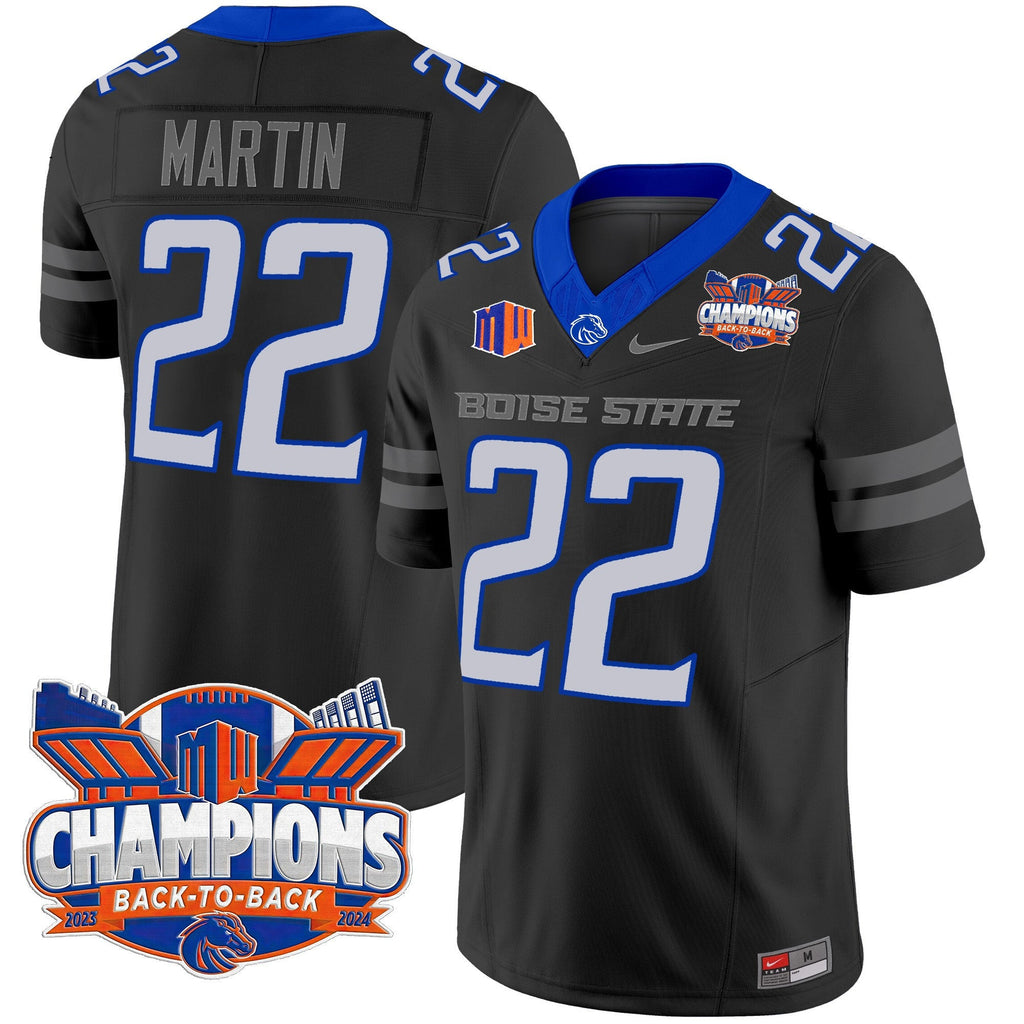 Men's Boise State Broncos 2024 Back To Back Champions Vapor Limited Jersey - All Stitched - image 51