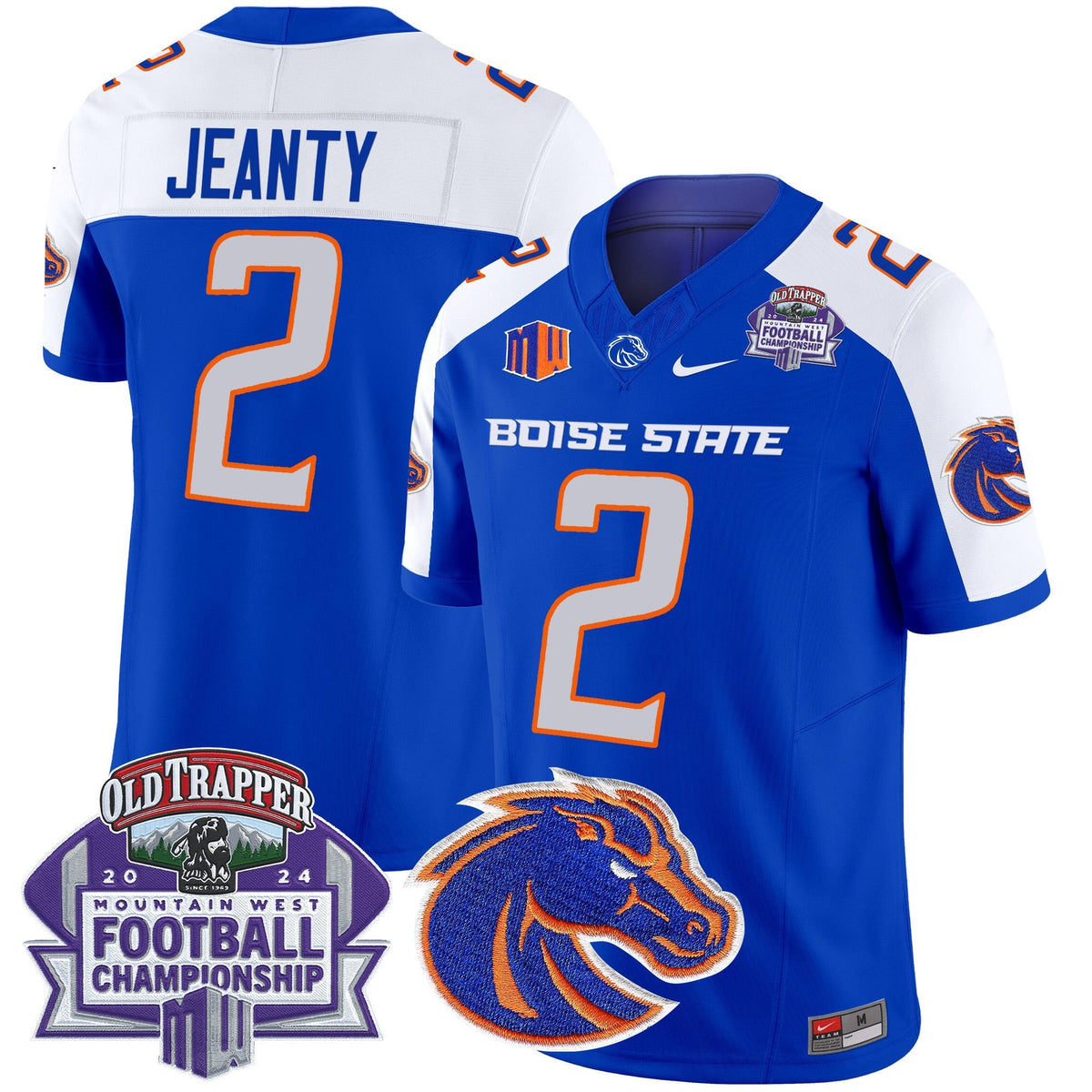 Men's Boise State Broncos 2024 Championship Vapor Limited Jersey - All Stitched - image 1