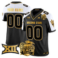 Arizona State Sun Devils 2025 Peach Bowl Gold Vapor Limited Custom Jersey V2 - All Stitched - image 1