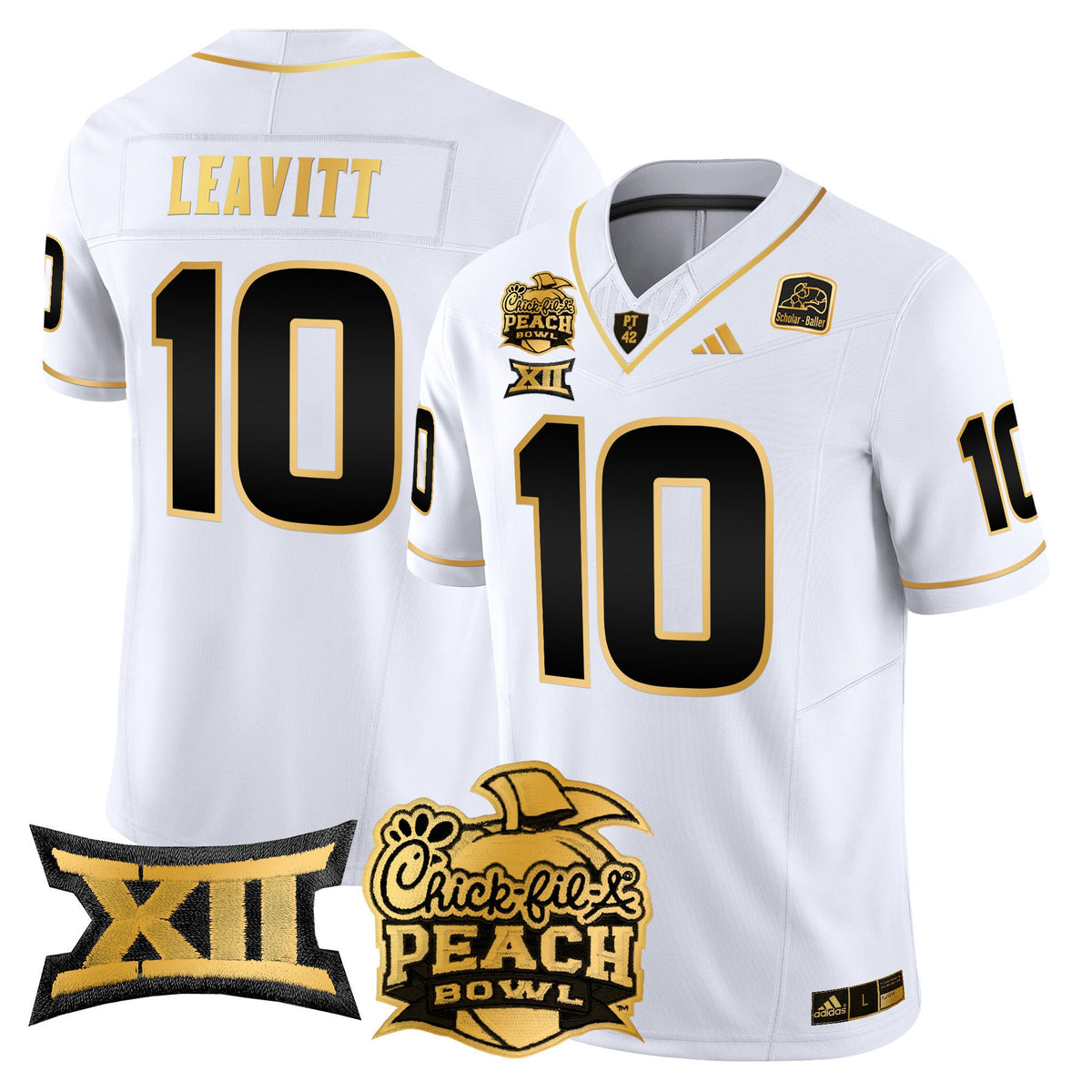 Men's Arizona State Sun Devils 2025 Peach Bowl Gold Vapor Limited Jersey - All Stitched - image 9