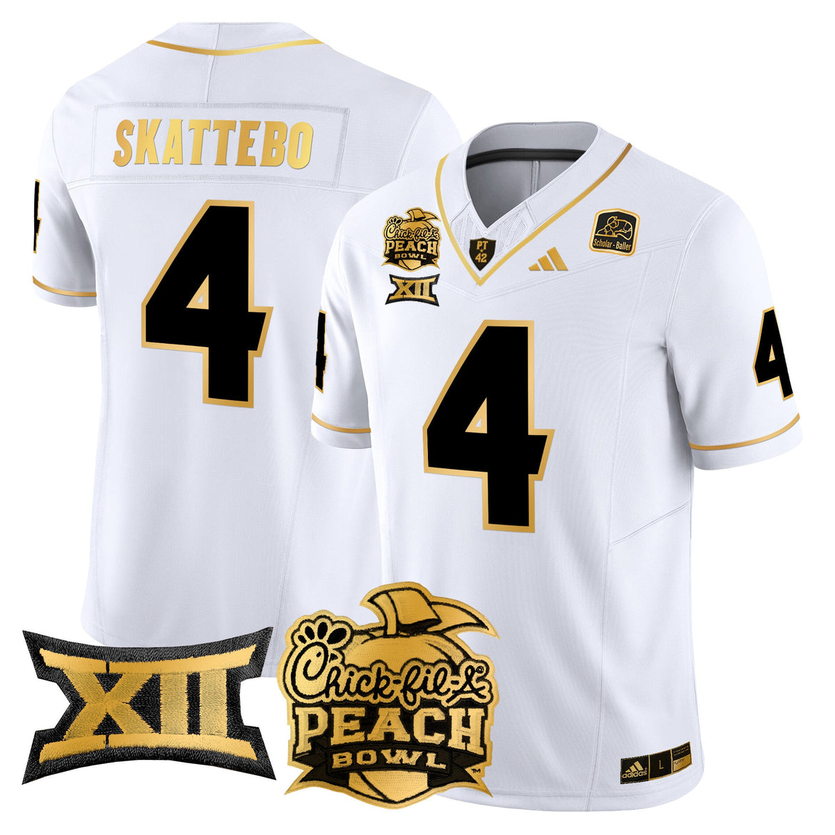 Men's Arizona State Sun Devils 2025 Peach Bowl Gold Vapor Limited Jersey - All Stitched - image 10