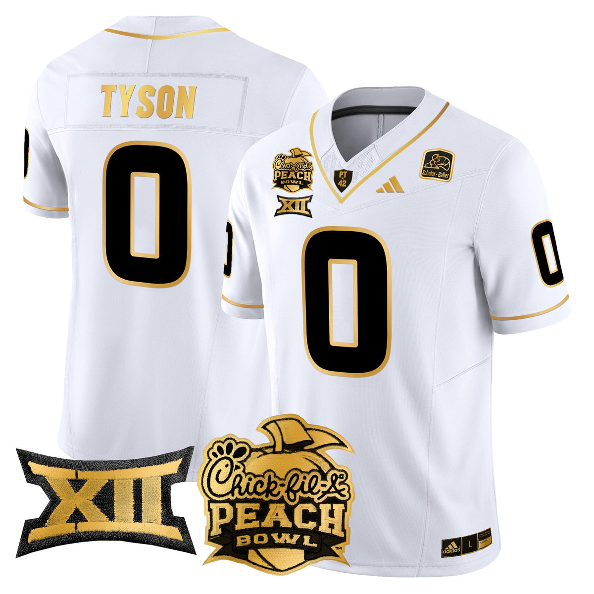 Men's Arizona State Sun Devils 2025 Peach Bowl Gold Vapor Limited Jersey - All Stitched - image 11