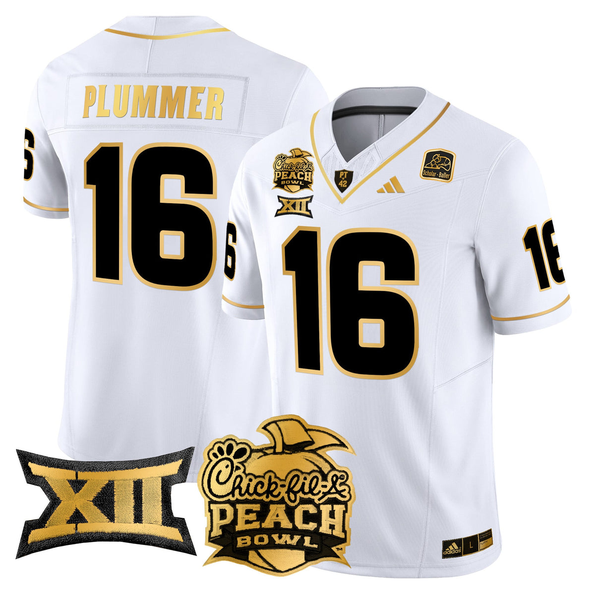 Men's Arizona State Sun Devils 2025 Peach Bowl Gold Vapor Limited Jersey - All Stitched - image 12