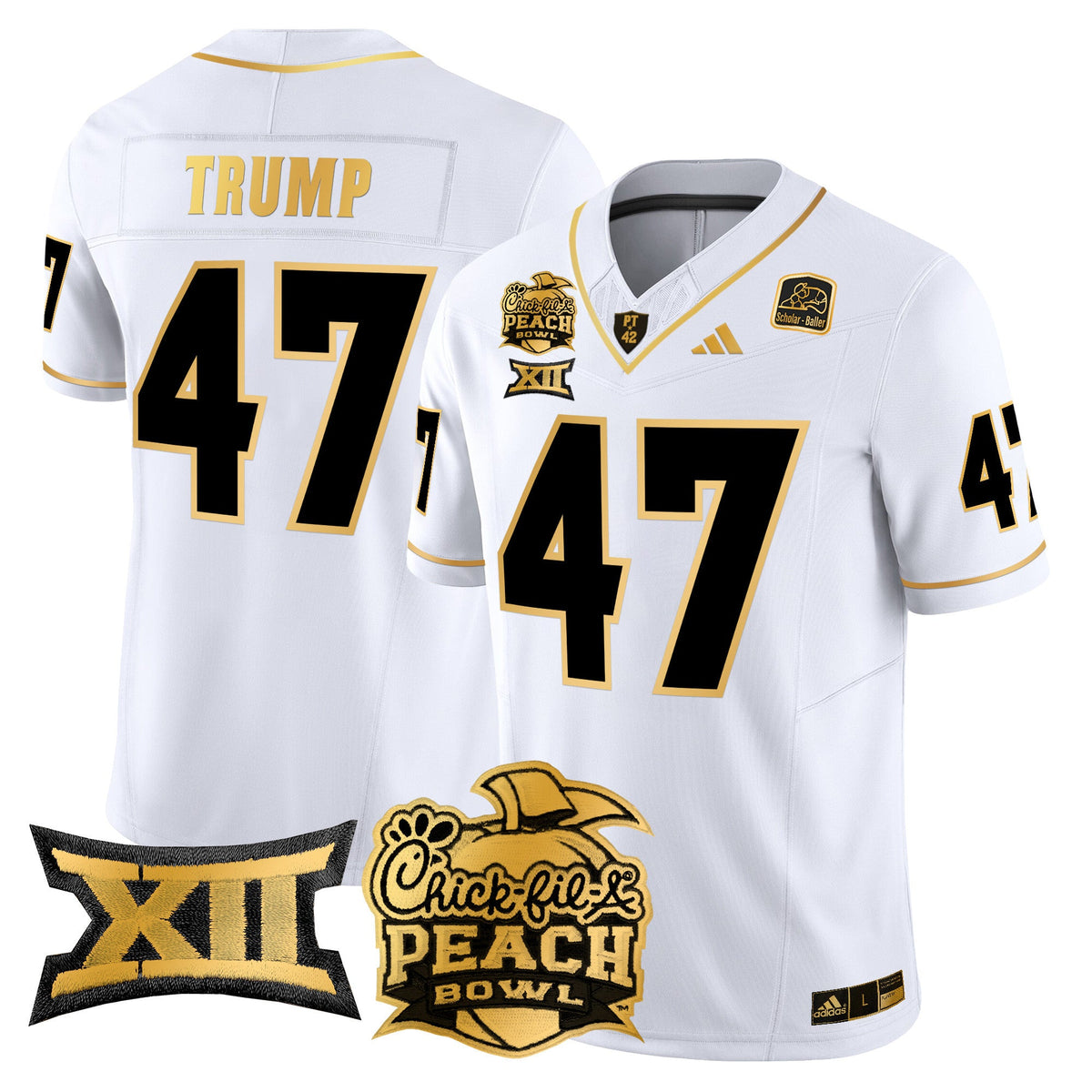 Men's Arizona State Sun Devils 2025 Peach Bowl Gold Vapor Limited Jersey - All Stitched - image 15