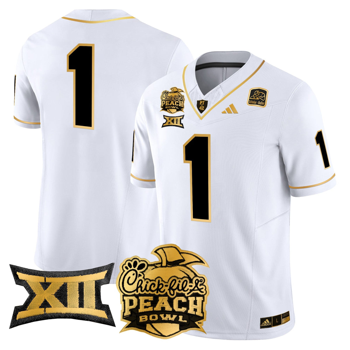 Men's Arizona State Sun Devils 2025 Peach Bowl Gold Vapor Limited Jersey - All Stitched - image 16