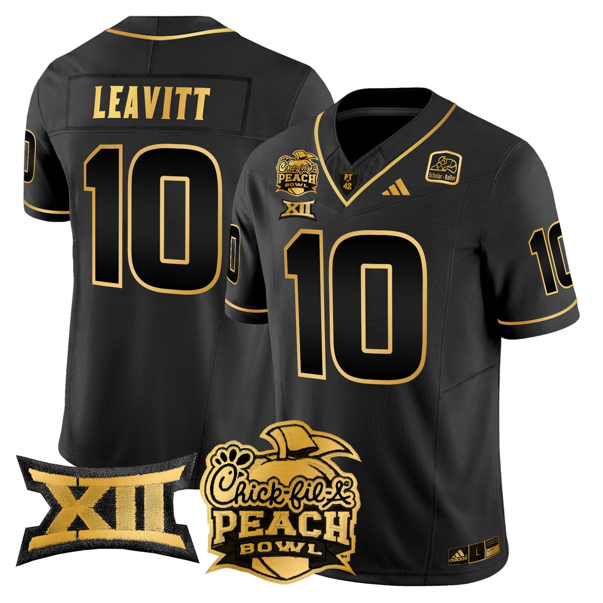 Men's Arizona State Sun Devils 2025 Peach Bowl Gold Vapor Limited Jersey - All Stitched - image 17