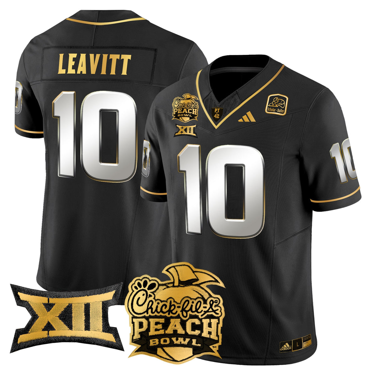 Men's Arizona State Sun Devils 2025 Peach Bowl Gold Vapor Limited Jersey - All Stitched - image 25