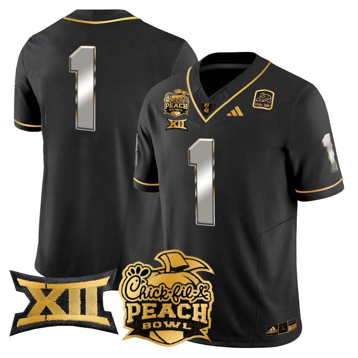 Men's Arizona State Sun Devils 2025 Peach Bowl Gold Vapor Limited Jersey - All Stitched - image 32