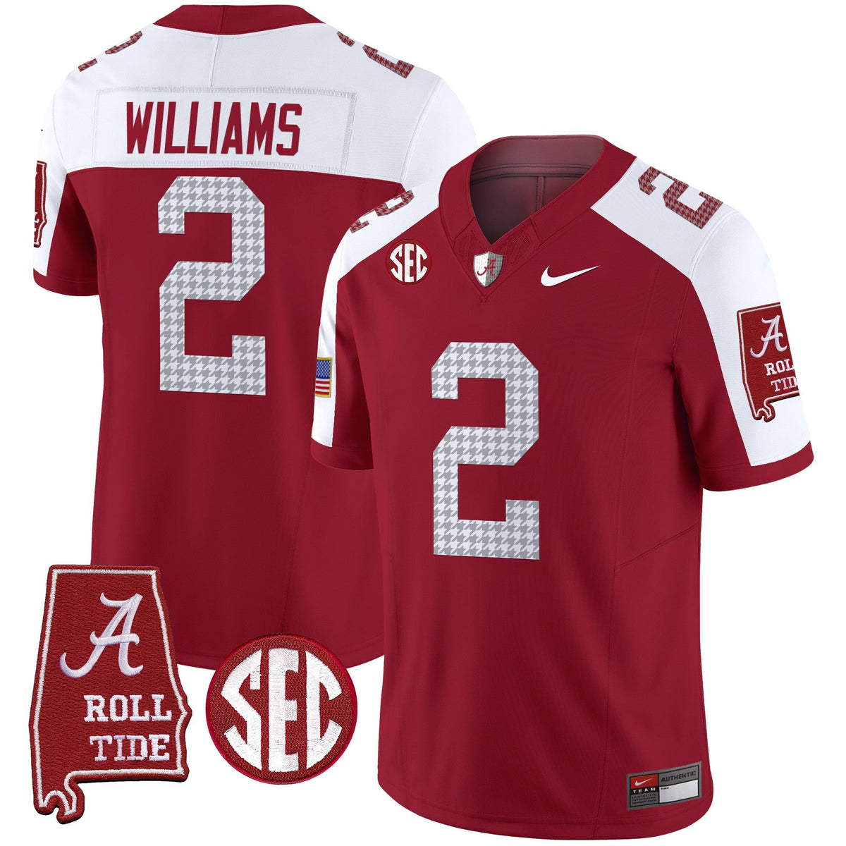 Men's Alabama Crimson Tide Pro Combat Vapor Limited Jersey - All Stitched - image 13