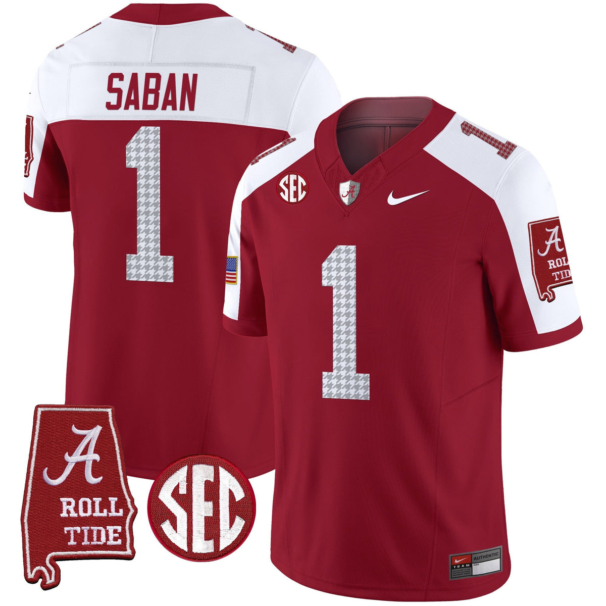 Men's Alabama Crimson Tide Pro Combat Vapor Limited Jersey - All Stitched - image 17
