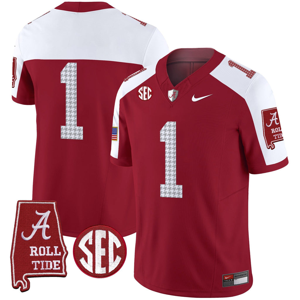 Men's Alabama Crimson Tide Pro Combat Vapor Limited Jersey - All Stitched - image 20