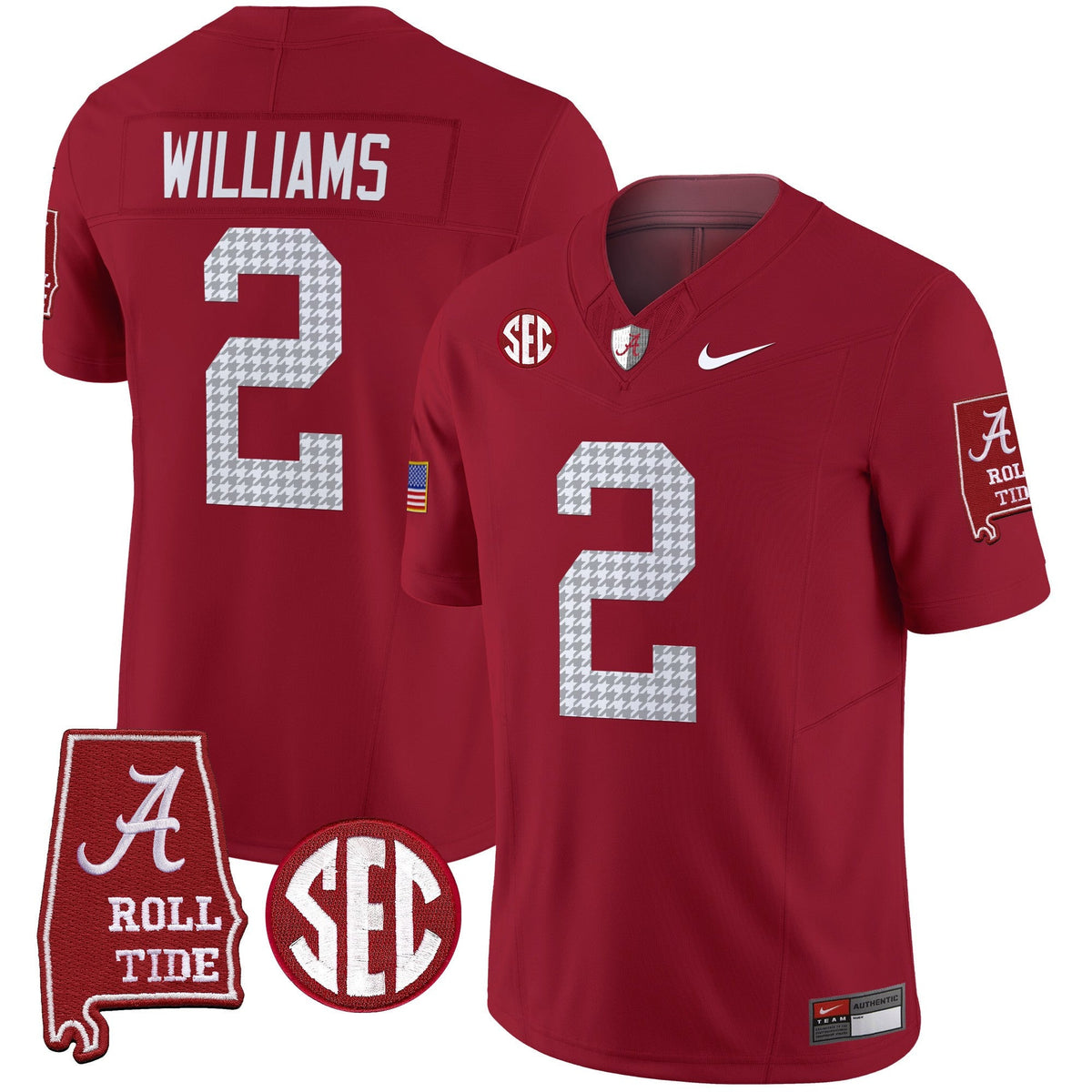 Men's Alabama Crimson Tide Pro Combat Vapor Limited Jersey - All Stitched - image 23