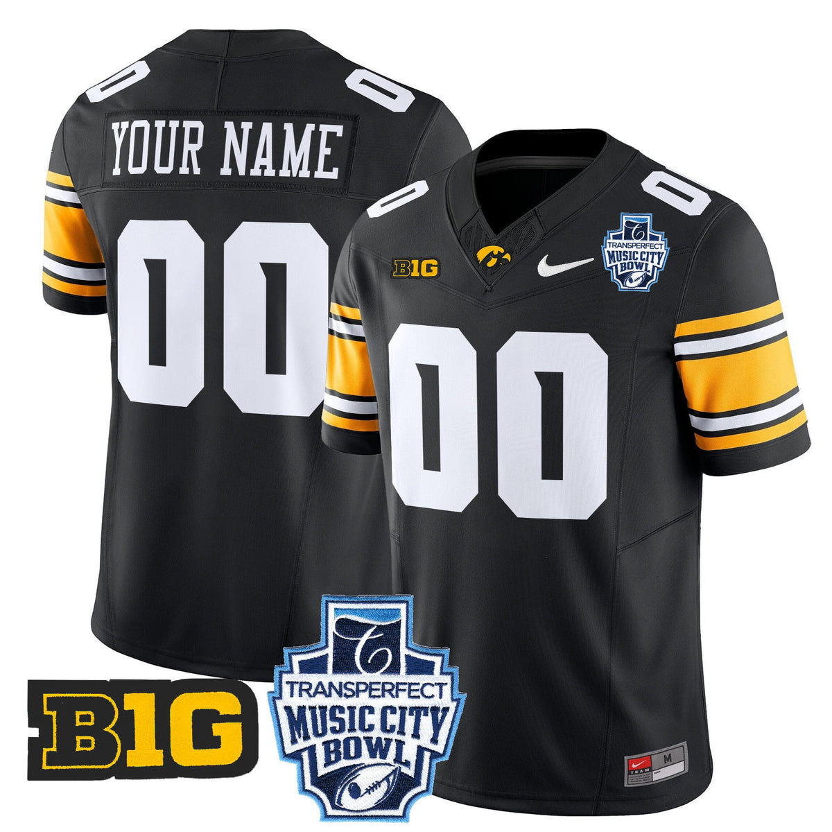 Iowa Hawkeyes 2024 Music City Bowl Vapor Limited Custom Jersey - All Stitched - image 4
