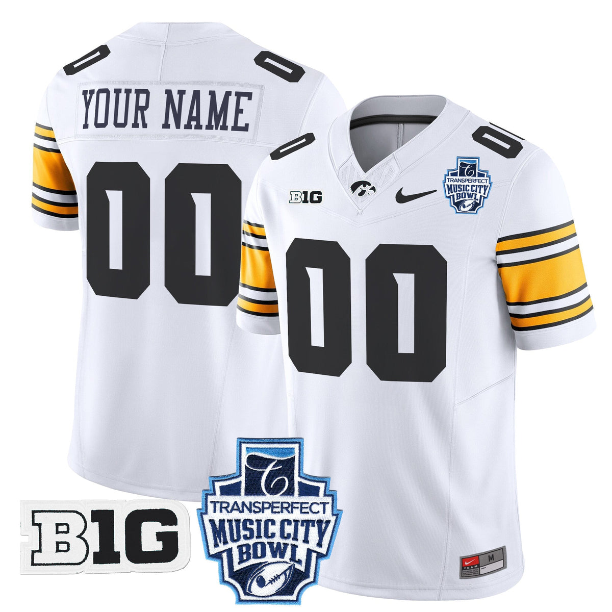 Iowa Hawkeyes 2024 Music City Bowl Vapor Limited Custom Jersey - All Stitched - image 5