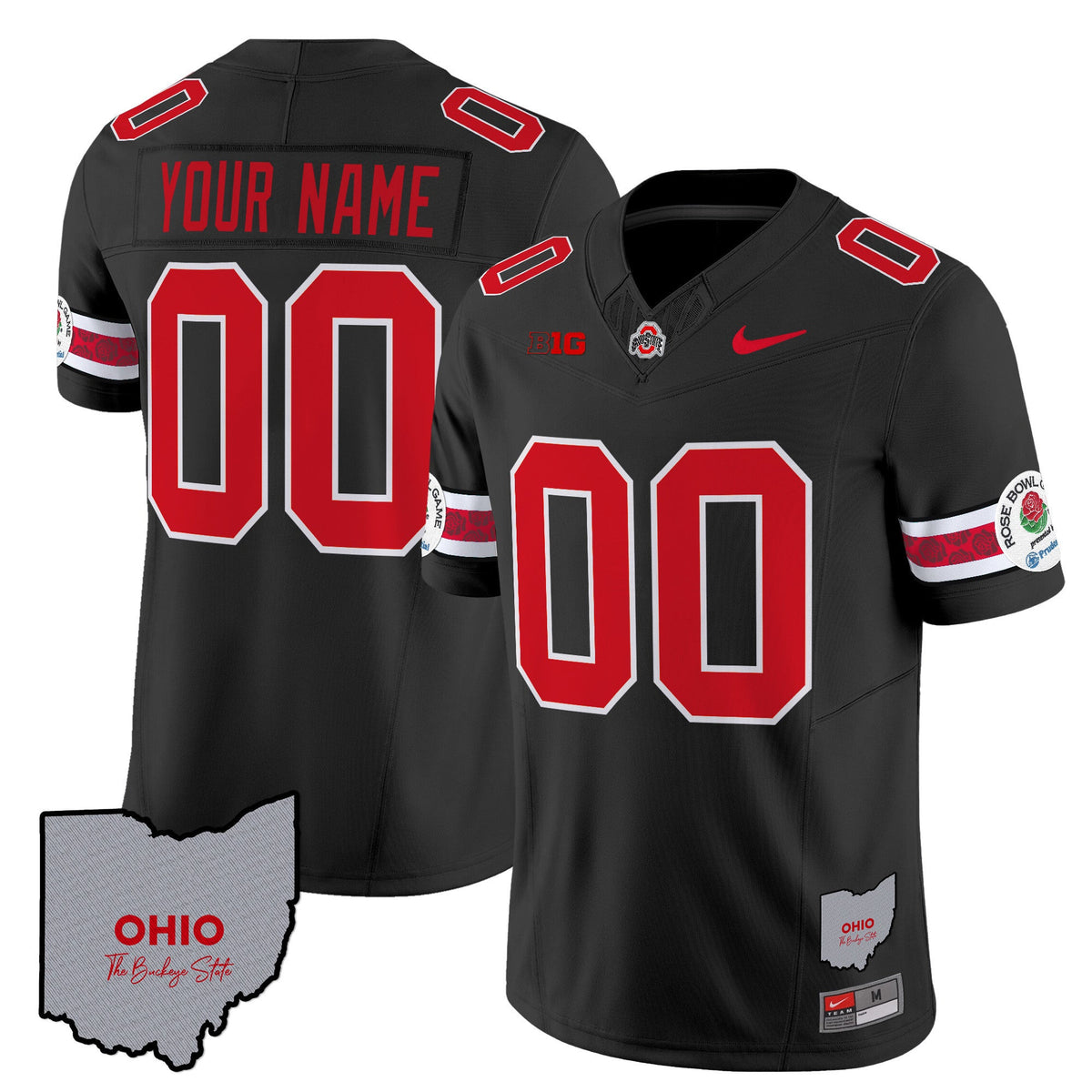 Ohio State Buckeyes Rose Bowl Vapor Limited Custom Jersey V3 - Stitched - image 4