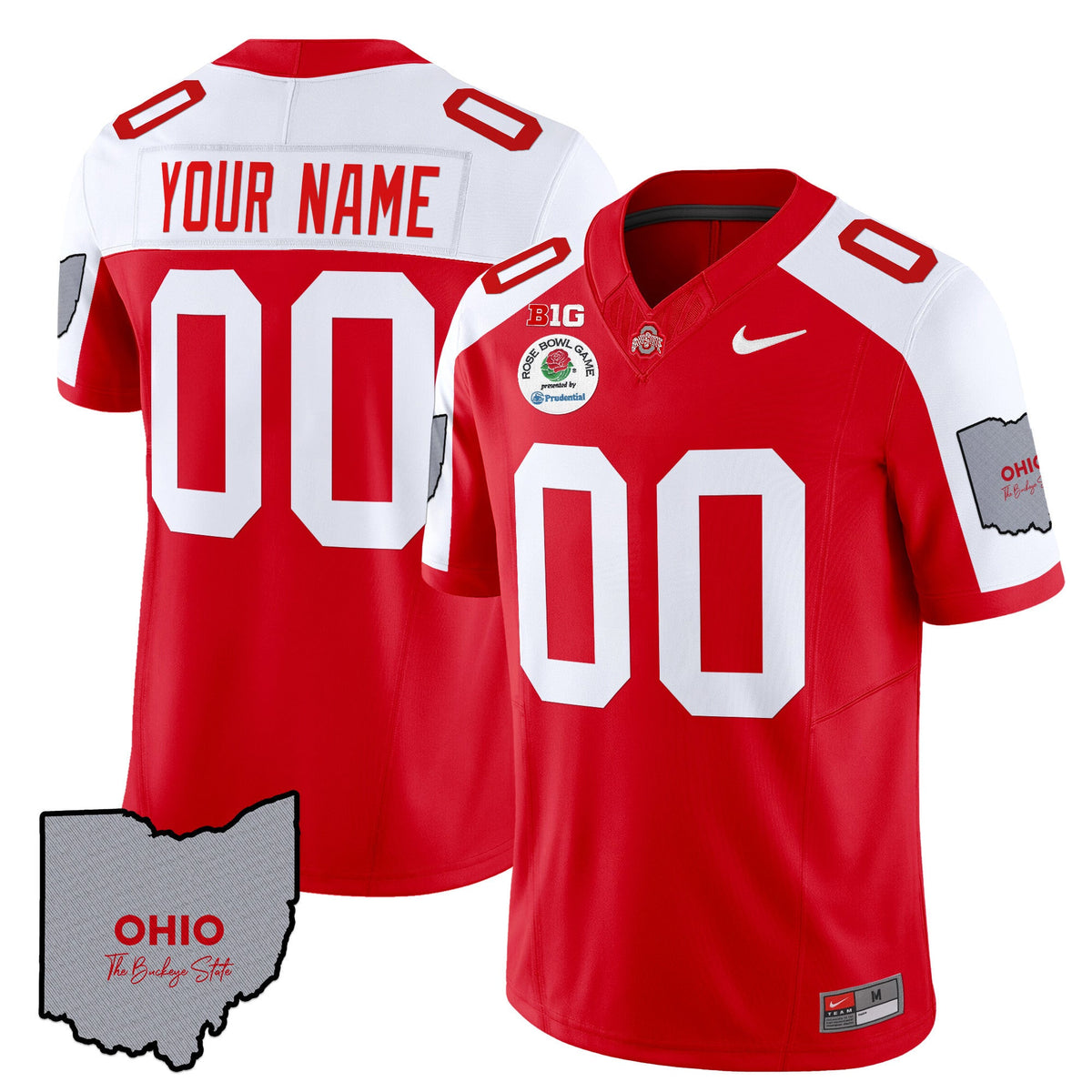 Ohio State Buckeyes Rose Bowl Vapor Limited Custom Jersey V3 - Stitched - image 6